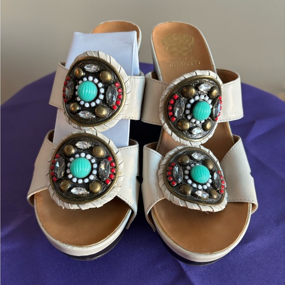 Vince Casmuto size 37 sandals. EUC - Picture 1 of 15